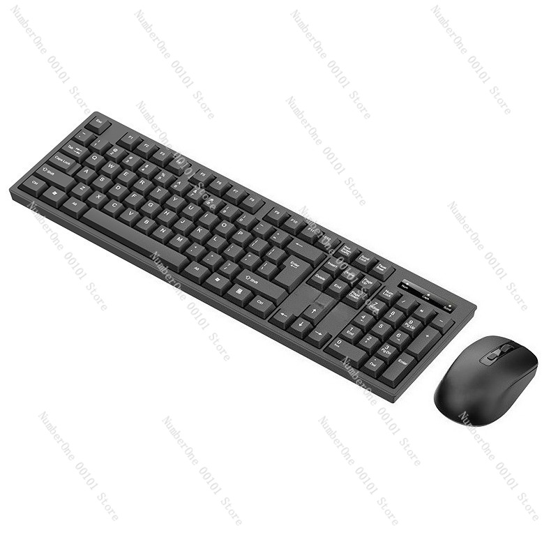 Laptop Accessories Combo Set - ชุดคีย์บอร์ดและเมาส์ไร้สาย คอมโบเงียบสำหรับใช้งานที่บ้านและสำนักงาน สำหรับคอมพิวเตอร์ตั้งโต๊ะและแล็ปท็อป อุปกรณ์เสริมคอมพิวเตอร์สำหรับเล่นเกมและธุรกิจ
