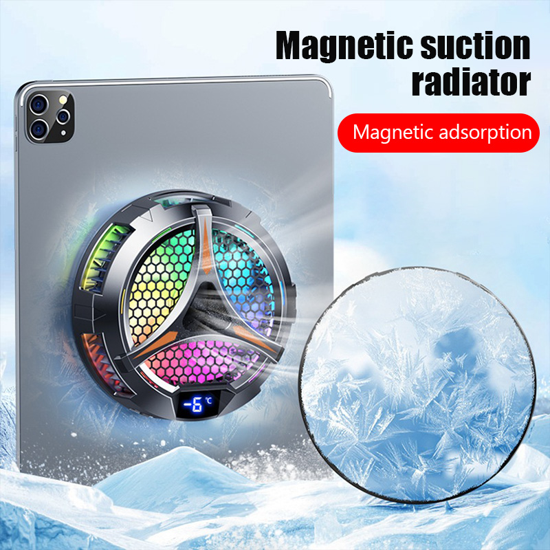 Laptop Ergonomic Accessories - X42 พัดลมโทรศัพท์ Magnetic Cooler สําหรับแท็บเล็ตเฉพาะพร้อมแท็บเล็ตแล็ปท็อปอลูมิเนียมขาตั้งหม้อน้ํา peltier