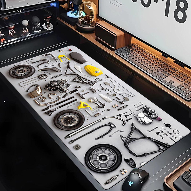 Laptop Accessories Gaming - แผนภาพการถอดประกอบ แผ่นรองเมาส์ยาง แผ่นรองเมาส์ XXL อุปกรณ์เสริมสำหรับเล่นเกม แผ่นรองเมาส์สำหรับสำนักงาน
