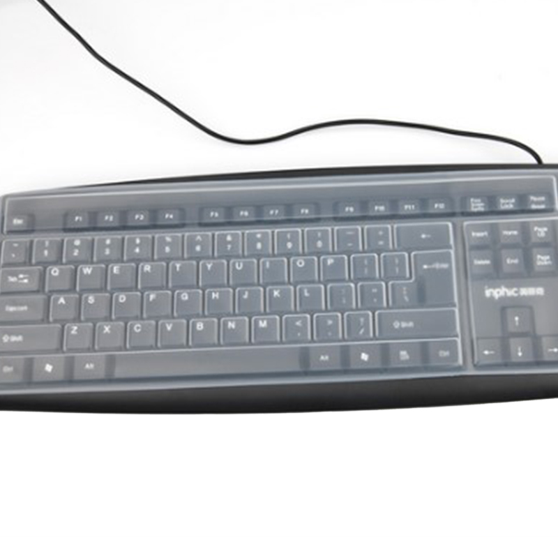 Keyboard Cover Silicone - ● แผ่นปิดคีย์บอร์ดซิลิโคนกันฝุ่นแบบสากลสำหรับคอมพิวเตอร์ตั้งโต๊ะ ฟิล์มป้องกันคีย์บอร์ด
