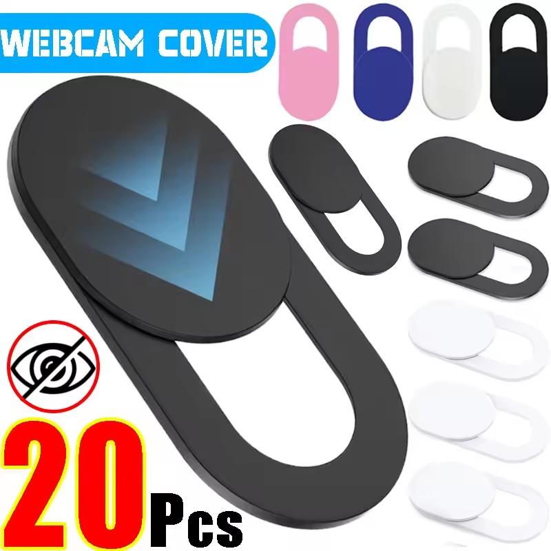 Laptop Accessories Stickers - 20/5 ชิ้น ฝาปิดป้องกันกล้องเว็บแคมแบบเลื่อน ป้องกันการสอดแนม สำหรับกล้องไอแพด แมคบุ๊ค