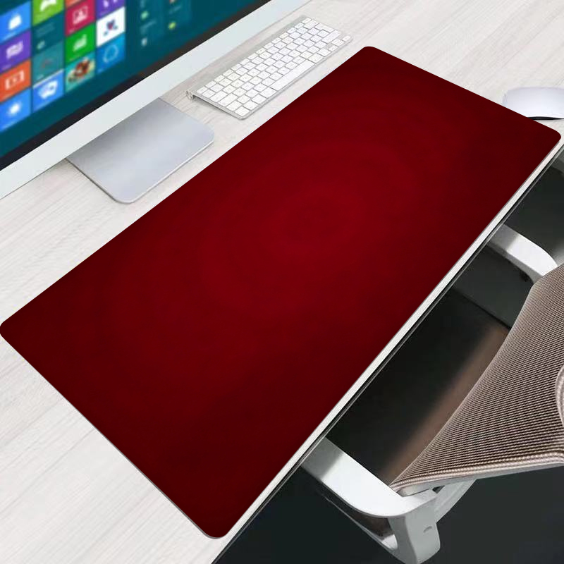 Laptop Accessories Gaming - แผ่นรองเมาส์สีแดงสำหรับสำนักงาน ขนาดใหญ่ 90x40 ซม. ทำจากยาง อุปกรณ์เสริมสำหรับเล่นเกม