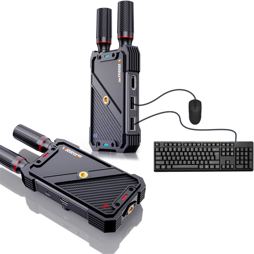 Laptop Ergonomic Accessories - VRRIIS WL082K ชุดส่งสัญญาณภาพและเสียง HDMI KVM ไร้สาย
