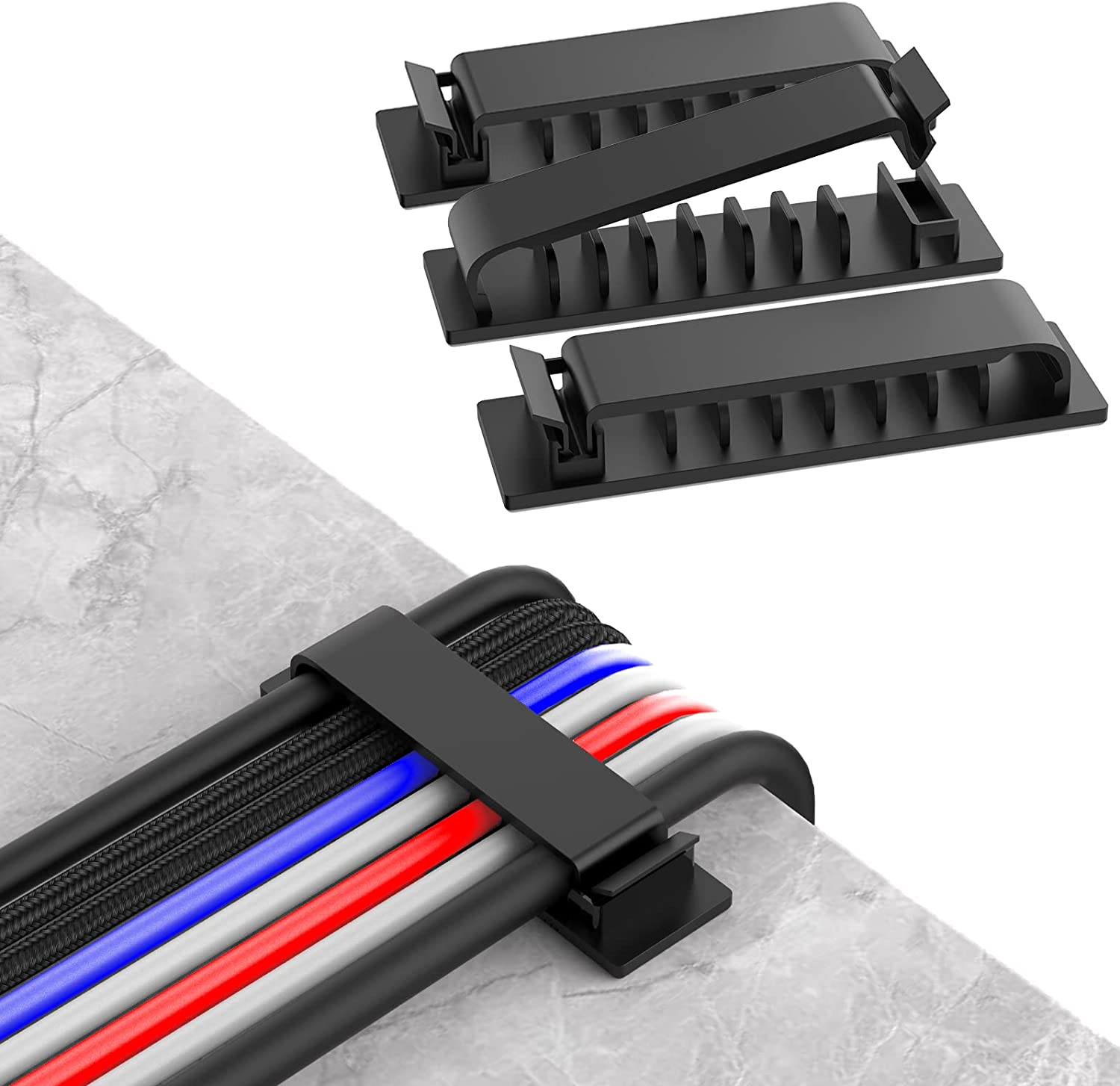 Keyboard Cover Silicone - ที่เก็บสายเคเบิล ที่จัดการสายไฟ ที่ยึดสายไฟ ที่ม้วนเก็บสาย USB แบบยืดหยุ่น