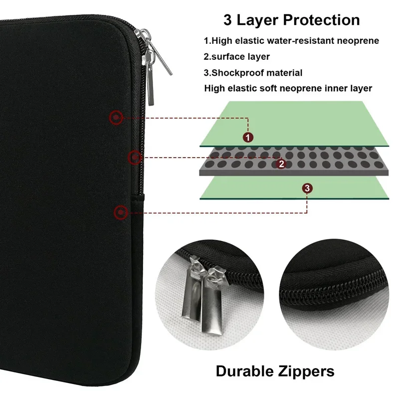 กระเป๋าแล็ปท็อป 11 12 13 15 15 - Laptop Sleeve Neoprene บทวิจารณ์และราคา