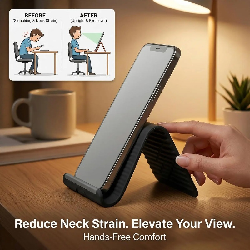 ที่วางโทรศัพท์ซิลิโคนแบบพับได้ - Laptop Ergonomic Accessories บทวิจารณ์และราคา