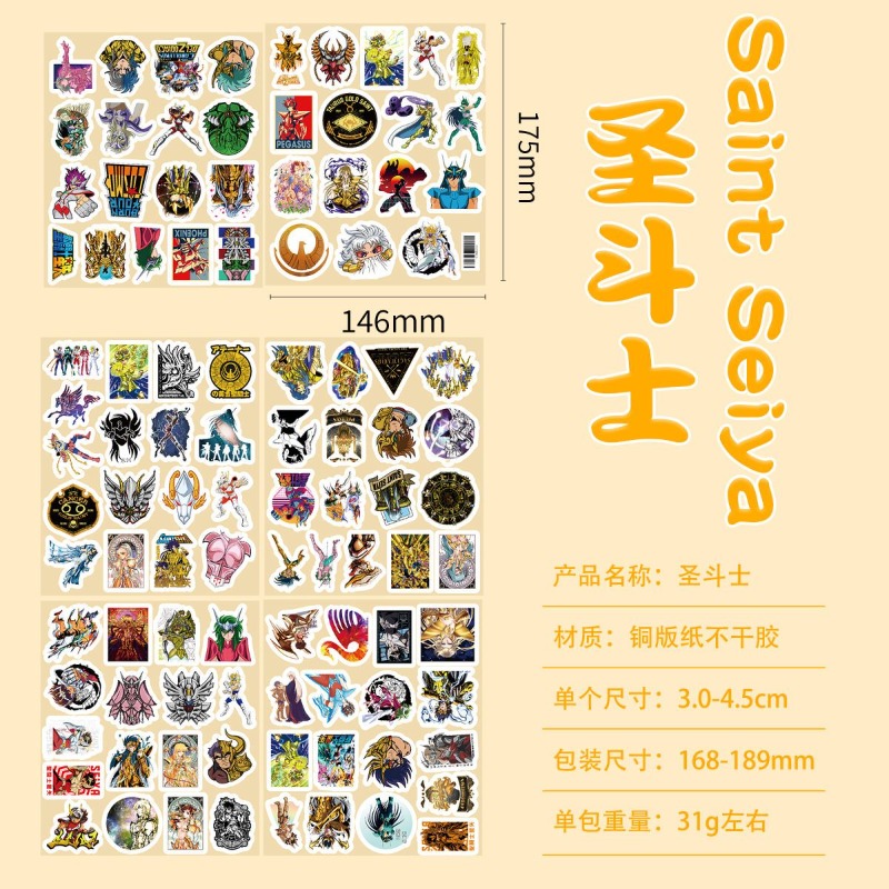 101 ชิ้นเซนต์เซย่าอะนิเมะสติกเ - Laptop Accessories Stickers บทวิจารณ์และราคา