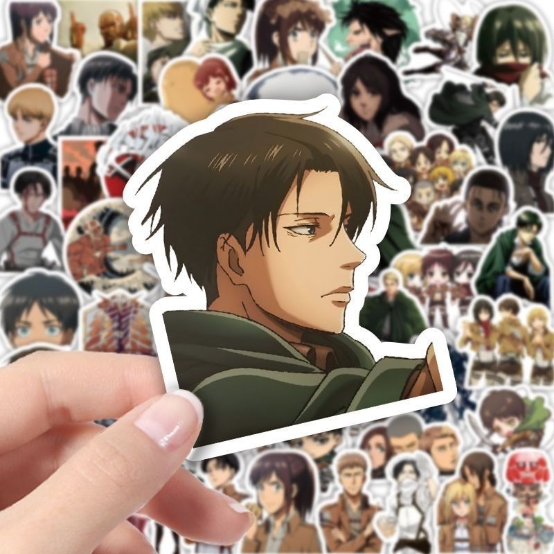 60 ชิ้นสติกเกอร์อนิเมะ Attack  - Laptop Accessories Stickers บทวิจารณ์และราคา