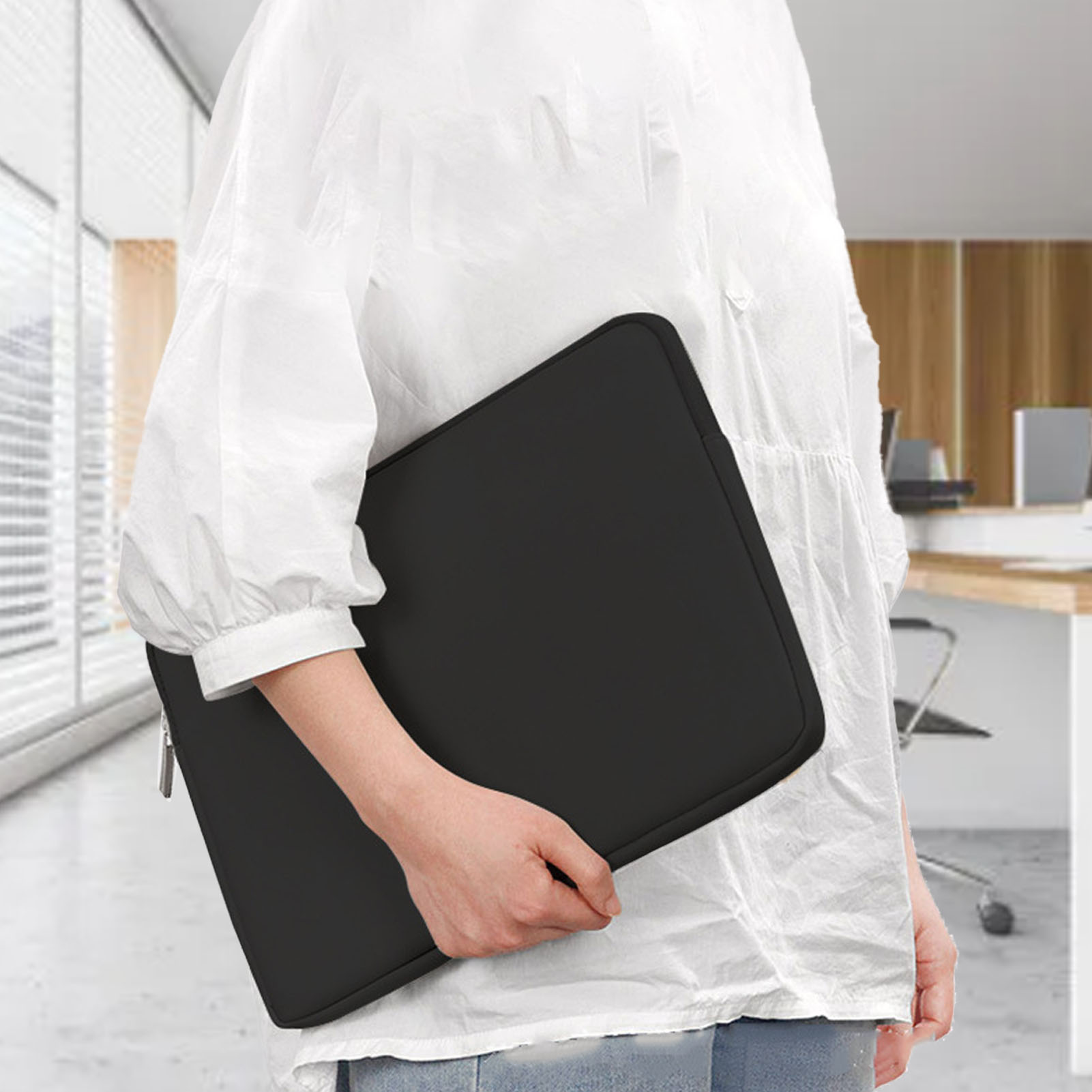 กระเป๋าแท็บเล็ตสีดํากันน้ํา Ne - Laptop Sleeve Neoprene บทวิจารณ์และราคา